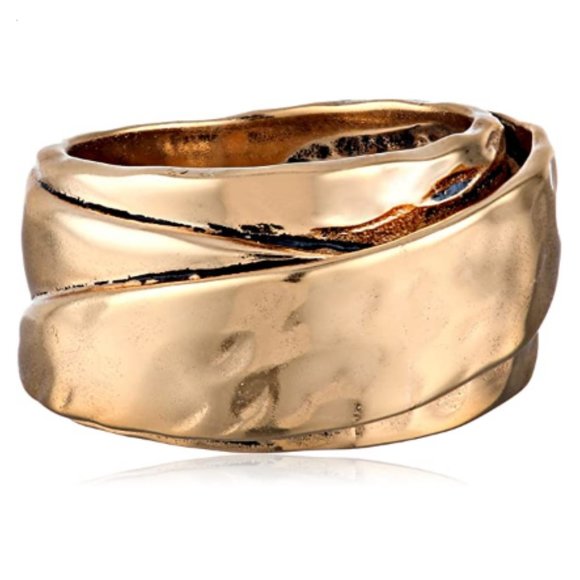 Bronzed Hammered Ring